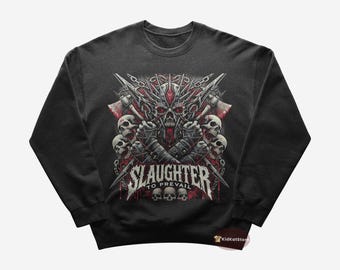 Slaughter to Prevail Sweatshirt - Demolisher - Slaughter to Prevail Merch - Metal Sweatshirt - Deathcore Lovers Gift - Premium Music Apparel