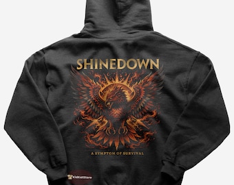 Shinedown Hoodie - 45 - Monster - Shinedown Merch - Unisex Rock Hoodie - Geschenk für Rock-Liebhaber - Premium Musik Bekleidung - Rock Merch