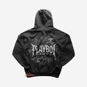 Sweat à capuche Playboi Carti - ALL RED - Playboi Carti Merch - Sweat à capuche hip-hop unisexe - Cadeau pour les amateurs de rap - Vêtements de musique haut de gamme - Merchandising Hip-Hop