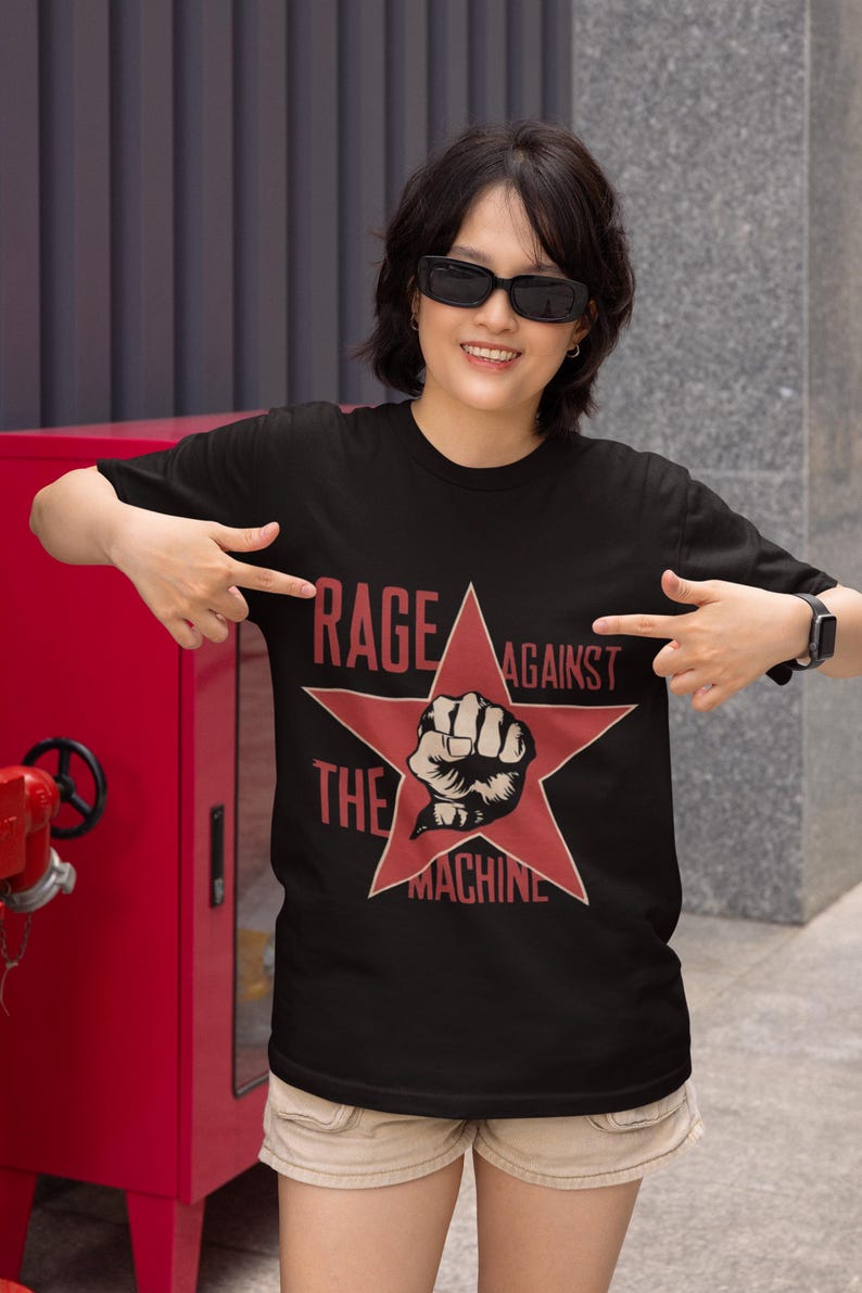 Rage Against the Machine T-shirt | Rock Music Shirt | Guerrilla Radio | Killing In The Name | Rage Against the Machine Merch | Cotton Tee image 1
