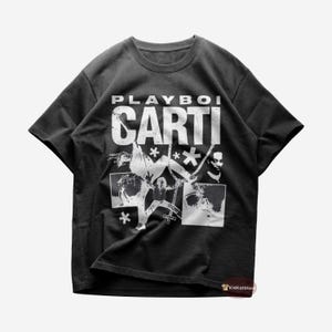 Camiseta de Playboi Carti / Camiseta de música rap / Sky / Miss The Rage / Popular / Merchandising de Playboi Carti / Camiseta de algodón