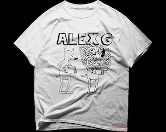 Camiseta de Alex G / Camiseta de música rock / Sarah / Treehouse / Change / Álbum Trick / Álbum Race / Merchandising de Alex G / Camiseta de algodón