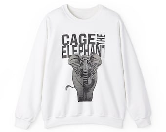 Käfig Der Elefant Sweatshirt | Rock Musik Sweatshirt | Ärger | Melophobie | Käfig Der Elefant Merch | Rundhals-Sweatshirt