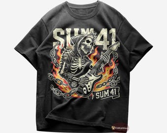 Sum 41 T-Shirt - In Too Deep - Sum 41 Merch - Unisex Punk Rock Tee - Gift for Punk Lovers - Premium Music Apparel - Punk Merch