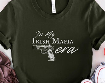 In My Irish Mafia Era T-shirt dames Bella | Smutty Romance Book Lover-cadeau | Shirt maffiaromantiek | Gezellig leesshirt Bookish Reader