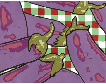 Farmer's Market Eggplant Print