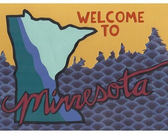 Welcome to Minnesota print