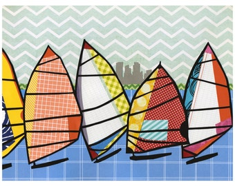 Bde Maka Ska Windsurfers - Minneapolis print