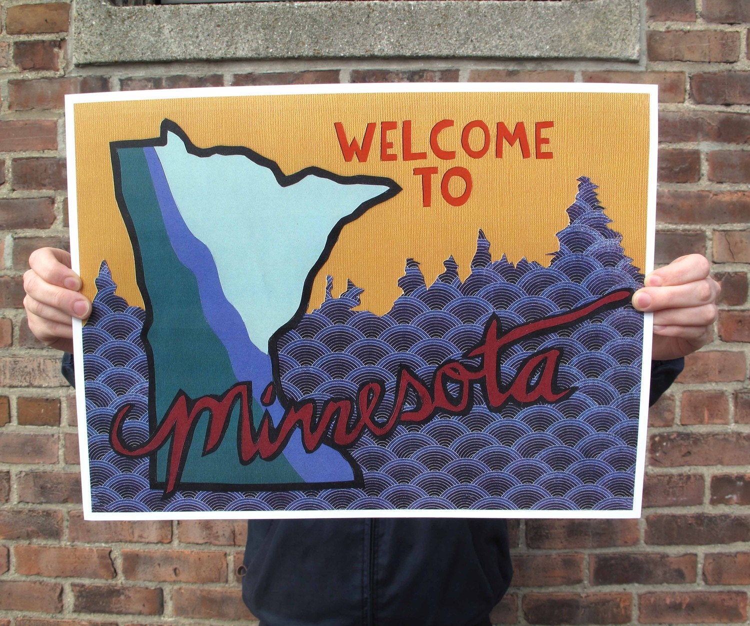 to Minnesota Print Etsy