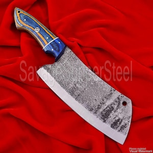 Chef Cleaver Knife Handmade Cleaver Chef Kitchen Knife Gift For Mom  Camping BBQ Gifts Thanksgiving Gifts Christmas Gifts