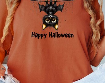 Black Cat Bat, Halloween Cat, Black Cat Halloween, Spooky Cat Halloween, Cat Halloween shirt, Bat Cat Shirt, Halloween Shirt, Cat Shirt