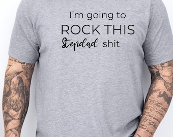 Neuer Stiefvater Shirt, neuer Ehemann Shirt, Stiefdad Geschenk, lustiges Stiefdad Shirt, Papa Shirt, Vatertagsgeschenk, Bonus Papa Shirt, Papa Tshirt, Stiefvater
