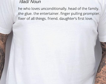 Dad Definition Shirt, Dad Shirt, Dad from Daughter Shirt, Gift for Dad, Father's Day Shirt, Cute Dad Shirt, Dad's Day Gift, Girl Dad Shirt