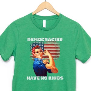 Liberal Political Shirt, No Kings In America Tee, Anti Trump 4th of July Shirt, Patriotic Protest Shirt, Anti Authoritarian Gift Tee