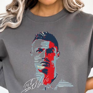 Ronaldo Sweatshirt, Football Gift Tee, Soccer Fan Sweatshirt, Sports Sweatshirt for Men, Casual Ronaldo Tee, Gift for Him