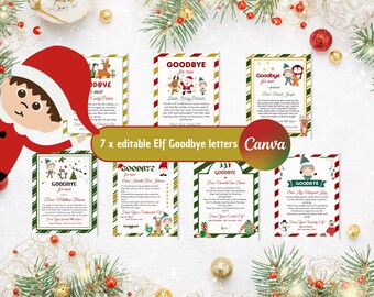 Carta de despedida de elfo / Carta de elfo / Carta imprimible de elfo / Carta de partida de elfo / Carta de Navidad / Carta de llegada de elfo / Elfo en el estante / He vuelto