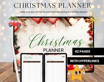 Planificador de bodas navideñas / Planificador de presupuestos navideños, Planificador de fiestas navideñas, Planificador de eventos navideños, Planificador de regalos navideños, Planificador de comidas