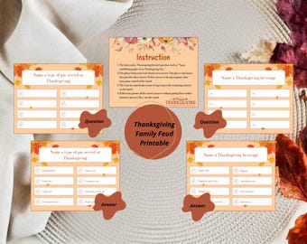 Disputa familiar de Acción de Gracias, Trivialidades de Acción de Gracias, Juegos de Acción de Gracias, Juego de Acción de Gracias, Fiesta de Acción de Gracias, Cuestionario para toda la familia, Juego grupal