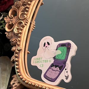 Ghosted flip-phone Sticker
