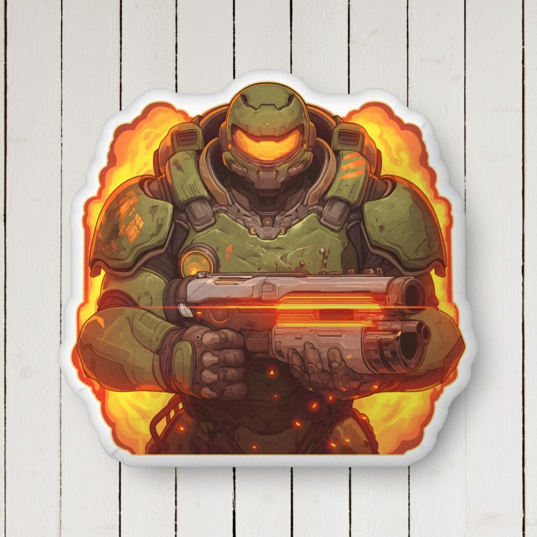 Doom Slayer Plush Pillow - Etsy