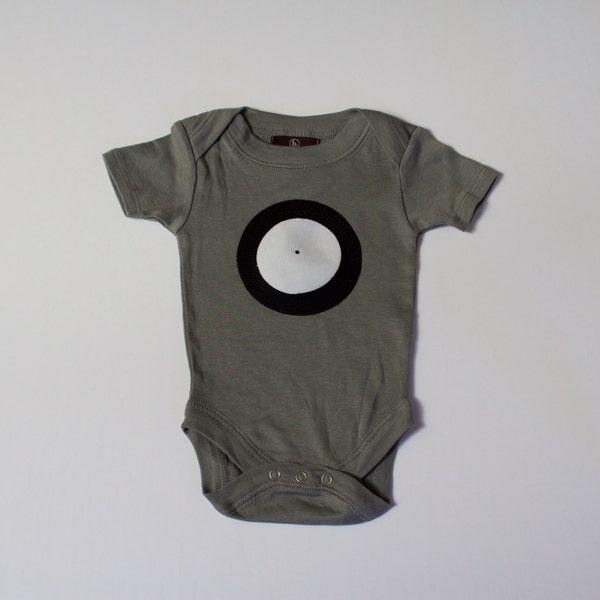 baby bodysuit • SALE • LAST ONE • vinyl record bodysuit • 0-3 month