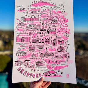 Map of Bradford City A3