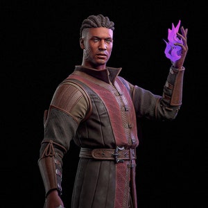 IL CAVALIERE STREGONE di [H3ll Creator] | Figura da 169 mm | Stampa 3D 16K | Da tavolo | Collezione | Regalo | Statua | Dipinto