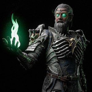IL GUARDIANO NECROTICO di [H3ll Creator] | Figura da 174 mm | Stampa 3D 16K | Da tavolo | Collezione | Regalo | Statua | Dipinto