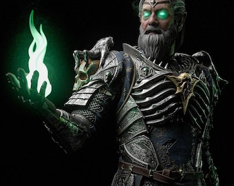 THE NECROTIC WARDEN by [H3ll Creator] | 174 mm Figure | 16K 3D Print | Tabletop | Collection | Gift | Statue | Painted