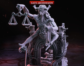 GATE ARCHDEMON from "Demons Gate" by [Cast n Play] | 16K 3D printing | Tabletop | Pen and Paper | Wargaming | Roleplaying