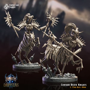 CENTAUR DEATH KNIGHTS z "Death Bringers" autorstwa [Crippled God Foundry] | Druk 3D 16K | Długopis i papier | Blat stołu | Gry wojenne