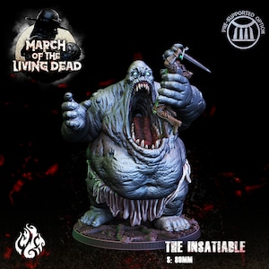 THE INSATIABLE z "Marszu żywych trupów" [Crippled God Foundry] | Druk 3D 16K | Długopis i papier | Blat stołu | Gry wojenne