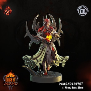 DEMONOLOGISTA da "Hell Unleashed" di [Crippled God Foundry] | Stampa 3D 16K | Da tavolo | PnP | Giochi di guerra | gioco di ruolo