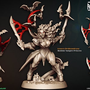 LENORA DRAKENMIRYAN da "The Bloodhunt" di [Artisan Guild] | Stampa 3D 16K | Carta e penna | Da tavolo | Giochi di guerra