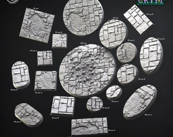 BASES DE CRYPTE de &quot;Hidden Crypt&quot; par [Cast n Play] | Impression 3D 16K | Table | Stylo et papier | Jeux de guerre | jeu de rôle