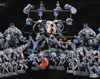 Coffret : The Transcended - Awakening par Archvillain Games [échelle 54 mm !] - Impression 3D 16K - Jeu de table - Wargaming - Stylo et papier - Collection