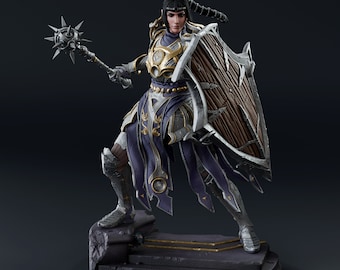 SKULKING CLERIC by [Bulkamancer Sculpts] | 250 mm Figure | 16K 3D Print | Tabletop | Collection | Gift | Statue | Painted | Cleric