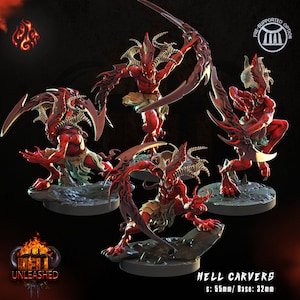 HELL CARVERS da "Hell Unleashed" di [Crippled God Foundry] | Stampa 3D 16K | Da tavolo | PnP | Giochi di guerra | gioco di ruolo