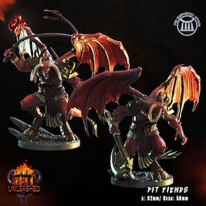 PIT FIEND da "Hell Unleashed" di [Crippled God Foundry] | Stampa 3D 16K | Da tavolo | PnP | Giochi di guerra | gioco di ruolo