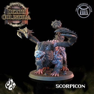 SCORPICON da "Death Coliseum" di [Crippled God Foundry] | Stampa 3D 16K | Da tavolo | PnP | Giochi di guerra | gioco di ruolo