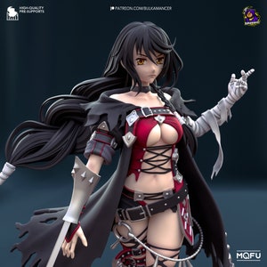 VELVET CROWE di [Bulkamancer Sculpts] | Miniatura da 217 mm | Stampa 3D 16K | Da tavolo | Collezione | Regalo | statua