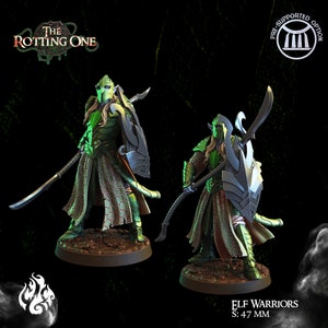GUERRIERI ELFI da "The Rotting One" di [Crippled God Foundry] | Stampa 3D 16K | Carta e penna | Da tavolo | Giochi di guerra