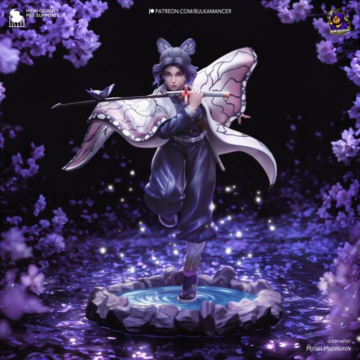 PAPILLON VENIMEUX par [Bulkamancer Sculpts] | Figurine de 240 mm | Impression 3D 16K | Table | Collection | Cadeau | statue