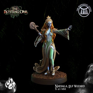NAESALA, ELFO MAGO da "The Rotting One" di [Crippled God Foundry] | Stampa 3D 16K | Carta e penna | Da tavolo | Giochi di guerra