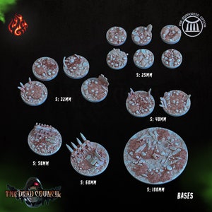 BASES of the DEAD z "The Dead Council" autorstwa [Crippled God Foundry] | Druk 3D 16K | Długopis i papier | Blat stołu | Gry wojenne
