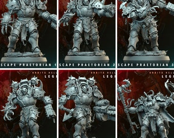 HELLSCAPE PRAETORIAN from "Orbita Hellscape Legions" by [Archvillain Games] | 32 mm Miniature | 16K 3D Printing | Tabletop | Wargaming