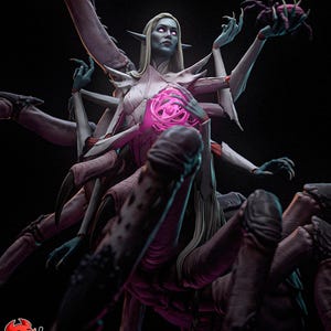 LA MADRE DEL WEB di [H3ll Creator] | Stampa 3D 16K | Tavolo | Collezione | Regalo | Statua | Dipinto