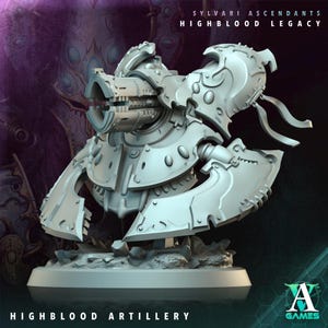 HIGHBLOOD ARTILLERY &quot;Sylvari Ascendants - Highblood Legacy&quot; [Archvillain Games] | 16K 3D printing | Tabletop | Wargaming | PnP | 32mm miniature