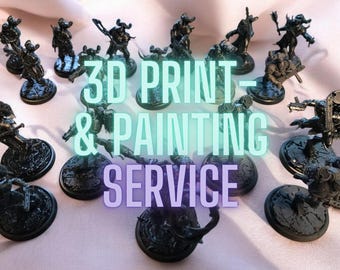 3D printing service (with painting) - Bring your models to life! High-quality 16K 3D printing in 28 mm, 32 mm, 54 mm, 75 mm, and 120 mm scales