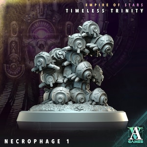 NECROFAGO da "Empire of Stars - Timeless Trinity" di [Archvillain Games] | Miniatura da 32 mm | Stampa 3D 16K
